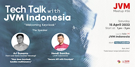 Imagen principal de JVM Meetup #56 : Tech Talk with JVM INDONESIA