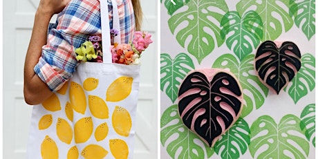 Printmaking workshop: farmers market tote