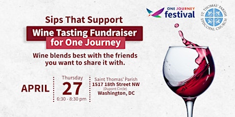 Sips That Support - A Wine Tasting Fundraiser for One Journey primary image