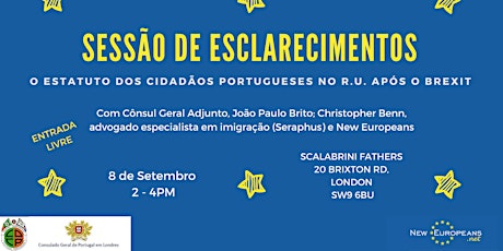 Sessão de esclarecimentos: O estatuto dos cidadãos portugueses no R.U. após o Brexit primary image