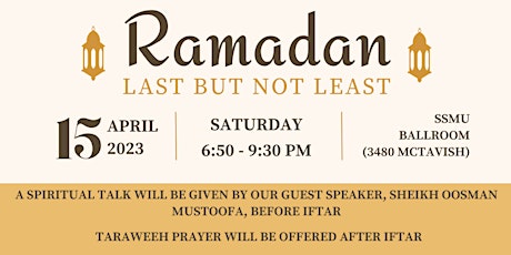 Ramadan: Last But Not Least primary image