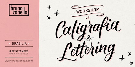 Imagem principal do evento Workshop de Caligrafia e Lettering com Bruna Zanella · 8 de Setembro