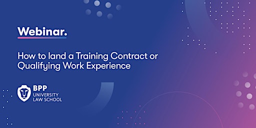 How to land a training contract or QWE primary image