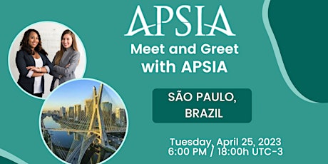 Imagem principal do evento APSIA's Meet-and-Greet: São Paulo