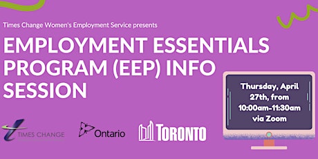 Employment Essentials Program (EEP) Info Session  primärbild