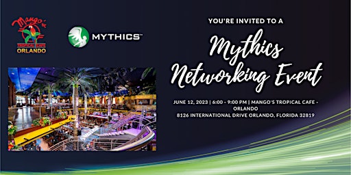 Mythics Networking Event - Mango's Tropical Cafe, Orlando, FL primary image