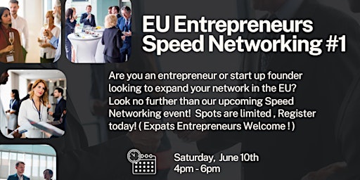 Image principale de EU Entrepreneurs Speed Networking #1 : EUESN