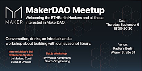 MakerDAO in Berlin Meetup primary image