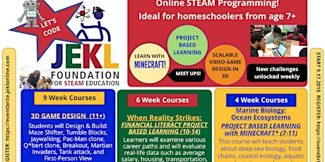 JEKL Foundation Online STEAM Courses powered by STEMQwest