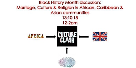 Black History Month Discussion: Marriage Culture and Religion in African, Caribbean and Asian communities in Britain primary image