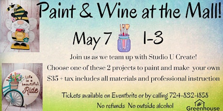 Paint and wine at the mall primary image