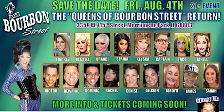 The Queens of Mardi Gras Anniversary Show - August 4 - DOORS 7PM SHOW 9PM