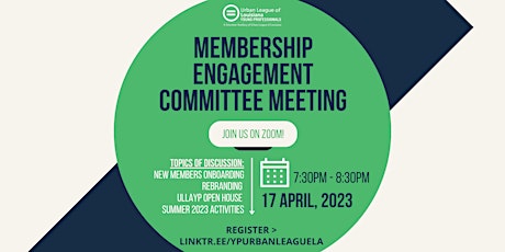 Hauptbild für Membership Engagement Committee April Meeting