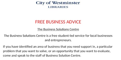 Free Business Advice primary image