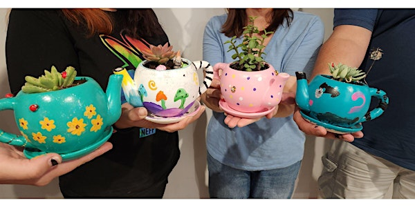 Paint & Plant at Round Table Pizza Citrus Heights w/Creatively Carrie!