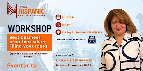 Imagem principal do evento Best Business Practices when filling your taxes (Focus On Business)