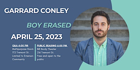 WLP Reading Series Presents: Garrard Conley primary image