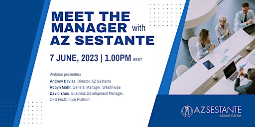 Webinar: Meet the Manager with AZ Sestante primary image