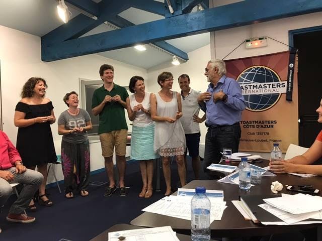 Soirées Prise de Parole en public - Club Toastmasters Côte d'Azur
