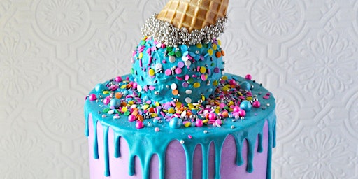 Imagem principal do evento Sharp & Smooth Buttercream Cake Decorating Class - Ice Cream Theme