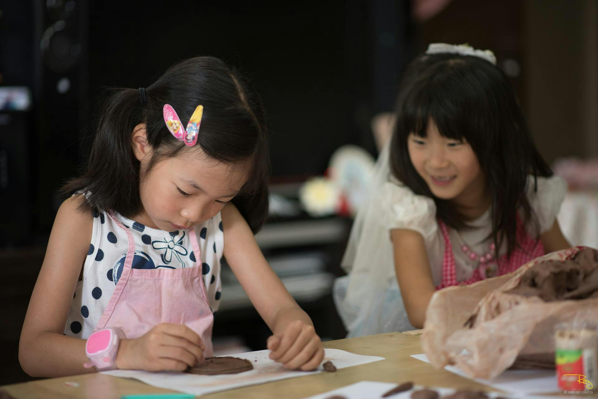 Pottery class for children and families in Gosforth