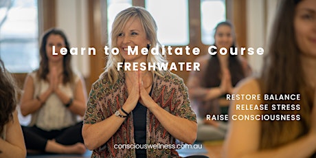 Learn to Meditate: 3 session course - In-person Freshwater primary image
