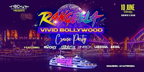 Primaire afbeelding van RANGEELA- Bollywood VIVID Cruise  - A Glittery Party