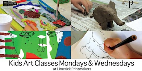 Kid's Art Classes 8-12yrs Wednesday 6:00-7:30pm 5/10 Weeks €60/€110