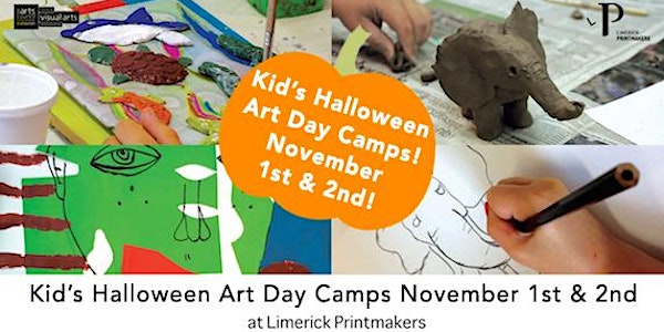 Kid's Halloween Art Day Camp 8-12yrs, Friday Nov 2nd, 10:30am-3pm €30