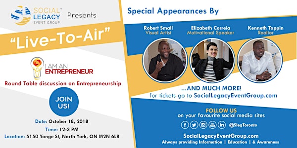 I AM AN ENTREPRENEUR | "Live-To-Air" Round Table discussion |