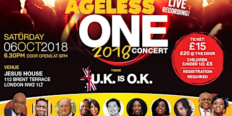 AGELESS ONE 2018 CONCERT - U.K. IS O.K primary image