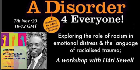 Exploring  the role of racism in emotional distress with Hári Sewell