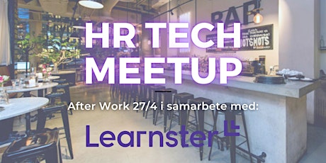 HR Tech Meetup 27/4 i samarbete med Learnster  primärbild