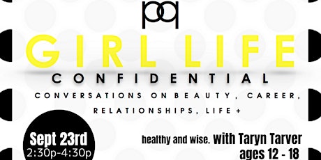 Girl Life Confidential Teen Mentorship - Souls Health & Resource Center Sept 23rd primary image