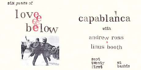 Love Below: Capablanca (Discos Capablanca, Berlin), Andrew Ross & Linus Booth primary image