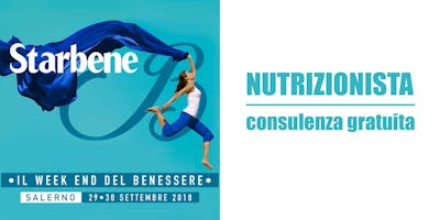 Prenota la tua consulenza medica gratuita con il nutrizionista | Starbene: il weekend del benessere a Salerno Prenota la tua consulenza medica gratuita con il nutrizionista | Starbene: il weekend del benessere a Salerno