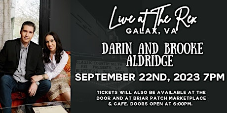 Darin and Brooke Aldridge Live at The Rex in Galax, VA