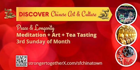 Hauptbild für Meditation + Art + Tea Tasting for Peace & Longevity
