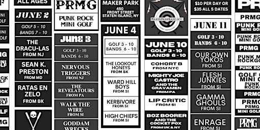 Punk Rock Mini-Golf at Maker Park Radio primary image