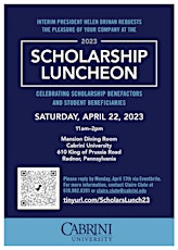 Primaire afbeelding van Cabrini University Scholarship Luncheon