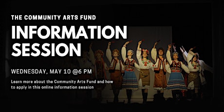 Community Arts Fund Information Session primary image