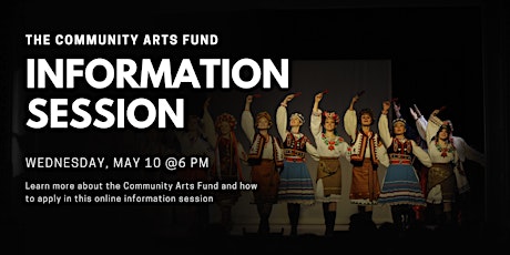 Imagen principal de Community Arts Fund Information Session