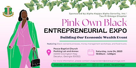 "Pink Own Black" Entrepreneurial Expo
