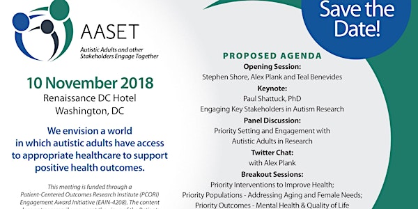 Autistic Adults and other Stakeholders Engage Together Meeting (AASET) Year 2