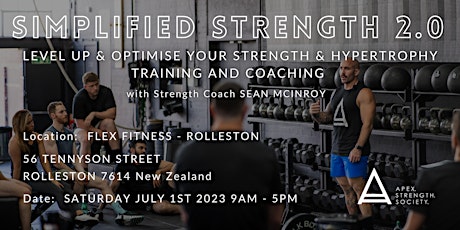 SIMPLIFIED STRENGTH 2.0 - Christchurch primary image