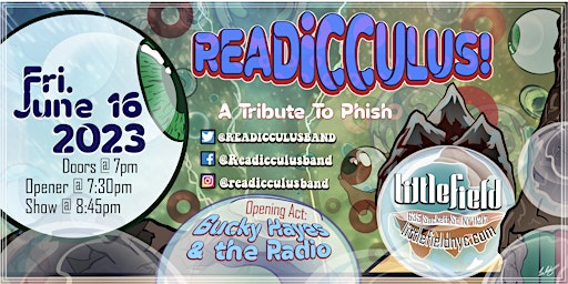 Primaire afbeelding van Readicculus: A Tribute to Phish with Bucky Hayes & The Radio
