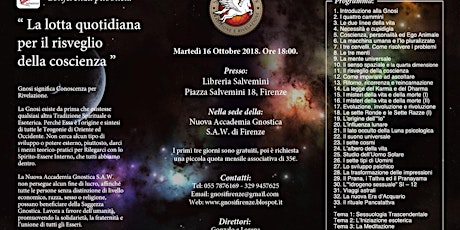 Hauptbild für Corso di Meditazione: La Gnosi Universale - Ottobre 2018