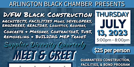 D/FW Black Construction & Supplier Diversity Quarterly Meet & Greet