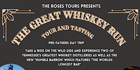 The Great Whiskey Run: Whiskey Tour and Tasting 2024