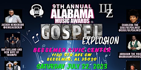 9th Annual Alabama Music Awards Gospel Explosion primary image